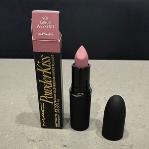 MAC Cosmetics Powder Kiss Lipstick - Hazy Matte- 907 Girls Weekend, New/ Unused